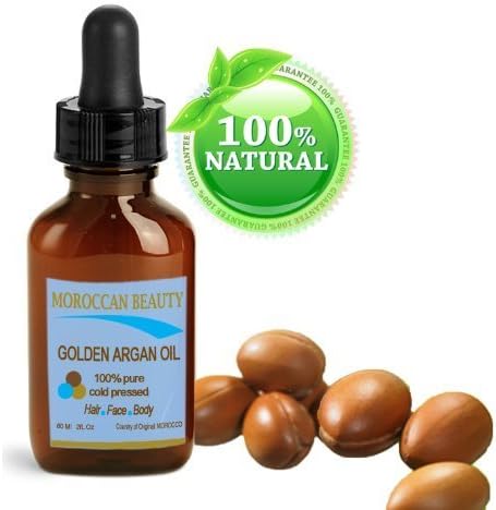 Moroccan Beauty Golden Argan Oil, 100% Pure, Cold Pressed, for Professional Use, 1oz-30ml