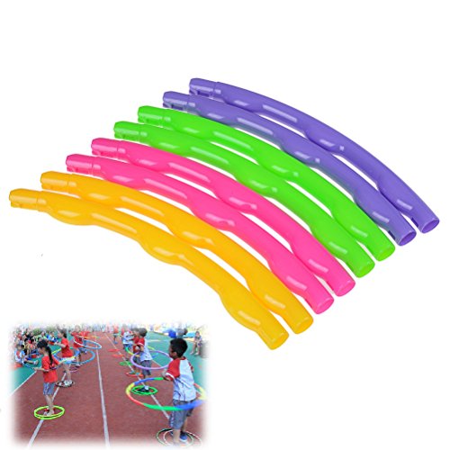 Hula Hoop Toy Children's Outdoors Collapsible Hula Hoop Wavy Hoop For Children's Exercise Fitness - Thumbnail 6