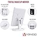 Lighted Makeup Mirror with 22 LEDs - Vanity Mirror with Lights - 10X/3X/2X Magnification and Touch Screen - 180 Degree Rotation - Cosmetic Make Up Trifold Table Light Up Mirrors for Travel (White)