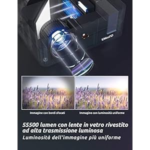 YOHOOLYO Mini Proiettore Portatile, 5500 Lumen Videoproiettore, 1080P con 200 pollici Display, 50000 Ore Cinema… - immagine 6