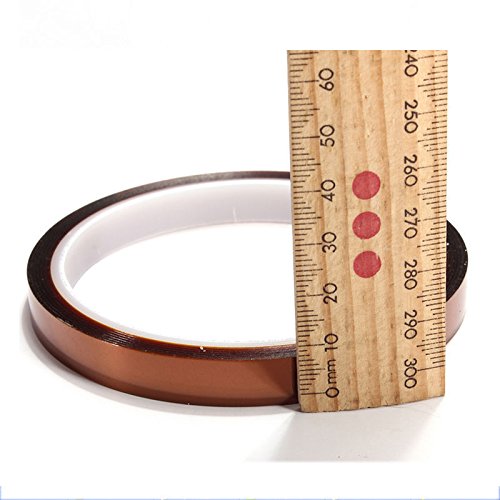 Soply 2 Rolls 10mm x 100ft High Temperature Heat Resistant Tape Sublimation Dye Mug Electronic Polyimide Tape - Thumbnail 7
