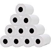 Muotich 3 1/8 x230 Thermal Paper Rolls POS Cash Register Thermal Receipt Printer Paper, Pack of 10