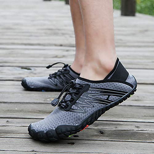 SMALLE ◕‿◕ Aqua Water Shoes for Women Men, Mens Womens Aqua Beach Water Shoes Quick Dry Barefoot Pool Running Diving Swim