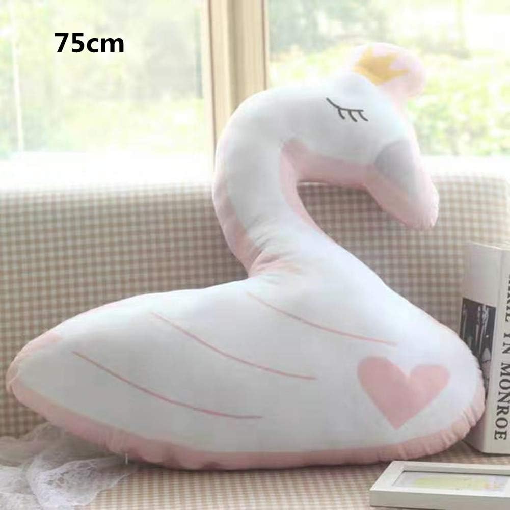 Stangent Cute Swan Plush Toy Animal Toys Decorative Pillow Cushion for Bedroom Sofa,for Kids Appease Toy Baby Girl& Boy Room Decoration (75cm)