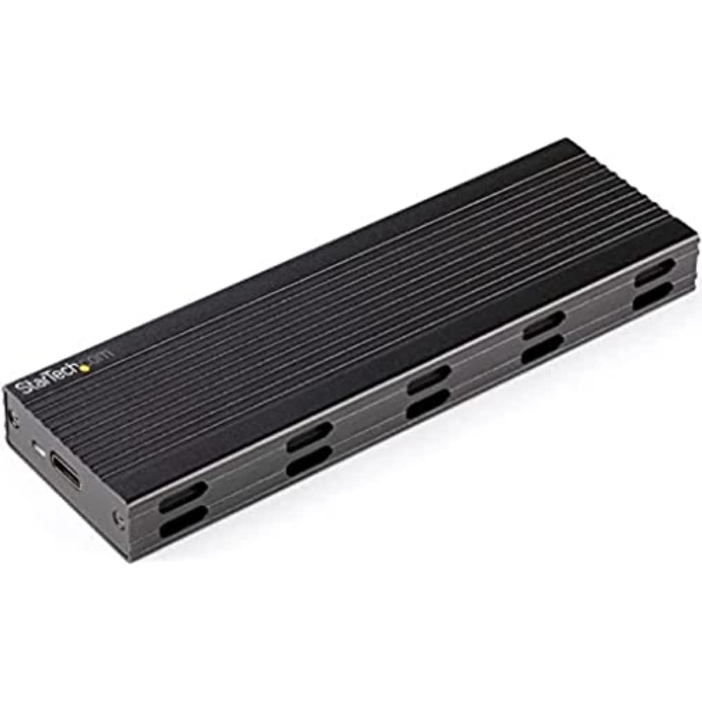 StarTech.com USB-C 10Gbps to M.2 NVMe,SSD Enclosure, Portable External PCIe/SATA NGFF SSD Aluminum Case, Type-A Host Cables, Supports 2230/2242/2260/2280 - TAA