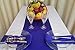 Parfair Dessin Pack of 5 Satin Table Runners 12 x 108 inch for Wedding Banquet Decoration, Bright Silk and Smooth Fabric Party Table Runner - Royal Blue