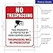 Video Surveillance No Trespassing Sign, CCTV Security Camera, 10x14 Heavy 0.40 Aluminum, UV Protected, Weather/Fade Resistant, Easy Mounting, Indoor/Outdoor Use, Made in USA