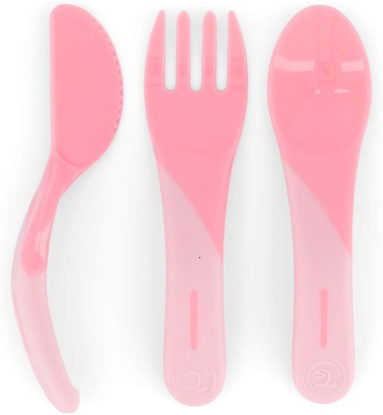 TWISTSHAKELearn Cutlery 6+m Pastel Pink