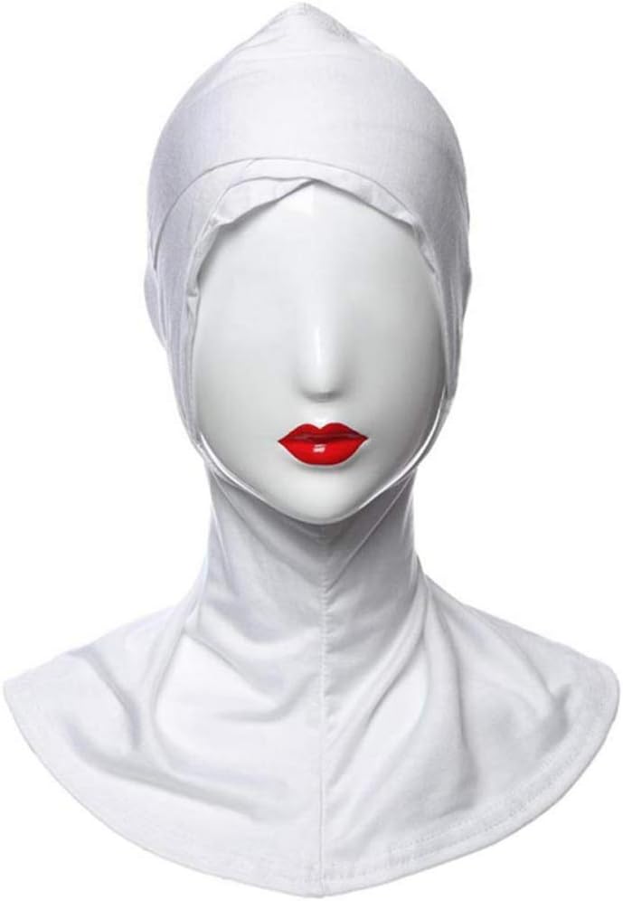 Ruibuy Full Hijab Cap Neck Cover Inner Hijab Caps Islamic Neck Cover for Muslim Women,Comfortable Cotton 15 colors to choose