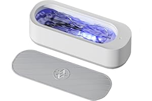 HFJDDX Ultrasonic Jewelry Cleaner,250 ML Portable Professional Household Ultrasonic Cleaning Machine for Jewelry for Cleaning Jewelry,Ring,Necklaces,Eyeglass,Watches,Razors,Makeup Brush,Coins, Dentures,Toys