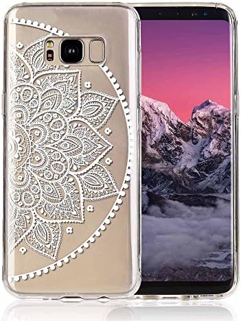 Galaxy S8 Case,COSANO Premium Quality,Ultra-Thin Slim Fit Shockproof Marble Pattern Anti-Scratch Dust-Proof Protective Case Cover for Samsung Galaxy S8 (White Mandala S8)