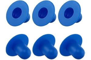 Bigmeta Pool Plugs for Above Ground Pool- 6pcs Pool Stopper Plugs Pool Filter Pump Hole Plugs Fit for Intex Coleman Bestway Pool Replacements& Accessories(Blue)