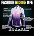 Santic Women's Cycling Jersey Loog Sleeve Road Bike Jersey Jacket Purple