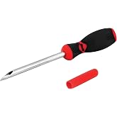 Performance Tool W2935 Stainless Steel Wire Insertion Piercing Tool | Feeds wires through firewall grommets. Hollow handle aids radio and alarm installs. Comfort tri-grip handle