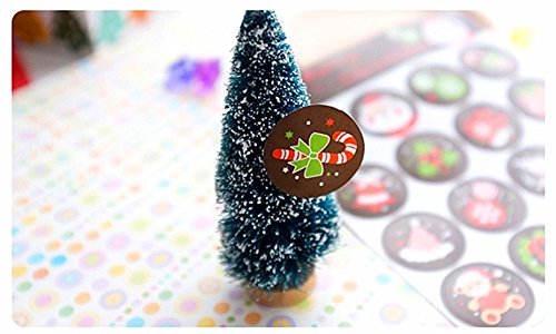160pcs Christmas Sticker Xmas Elements Self-Adhesive DIY Cartoon Sticker Gift Sealing Decoration Paster Baking Packing Label Wrapping Stickers Packaging Envelope Seals - Thumbnail 7