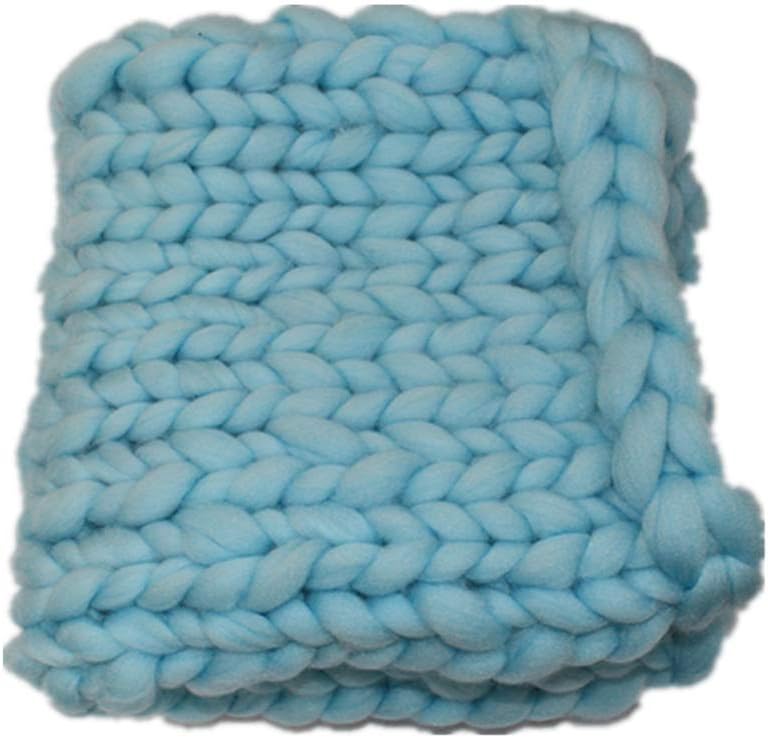 ViewHuge Chunky Knit Blanket for Newborn Photography Props Baby Photo Backdrop Rugs Newborn Basket Filler