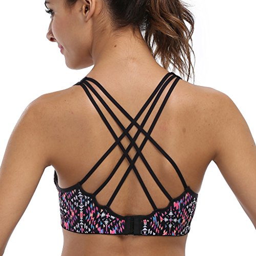 CharmLeaks Women s running bras for support running bras Bra for Running running sport bras,Pur,X-Large