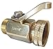 Underhill Garden Hose Shut Off Valve 3/4-Inch Hose Thread, Brass Hose Nozzle Connector, Attachment, Heavy-Duty Fittings, CV075H