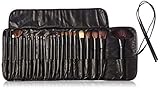 Maysky Professional Cosmetic Brush Set 24 Piece Makeup Brush Set with Premium Synthetic Hair Wooden Handle Cosmetic Makeup Brush kit (black)