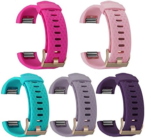 ESeekGo For Fitbit Charge 2 Bands, Silicone Band with Metal Clasp for Fitbit Charge 2 Adjustable Replacement Sport Fitness Accessory Wristband (No Tracker)