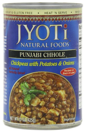 Jyoti Natural Foods Chhole, Chickpeas with Potatoes and Onions, 15 Ounce