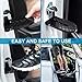1byhome Car Door Step Vehicle Doorstep Folding Ladder Foot Pegs Easy Access to Car Rooftop with Safety Hammer for Jeep Car SUV