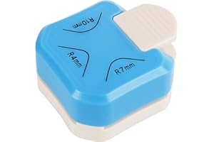 MECHEER Paper Corner Rounder Punch, Corner Punch Corner Cutter Rounder for Cardstock, 3 in 1 (R4mm, R7mm, R10mm) Round Corners Cutter for Crafts, Card Making, Scrapbook Supplies