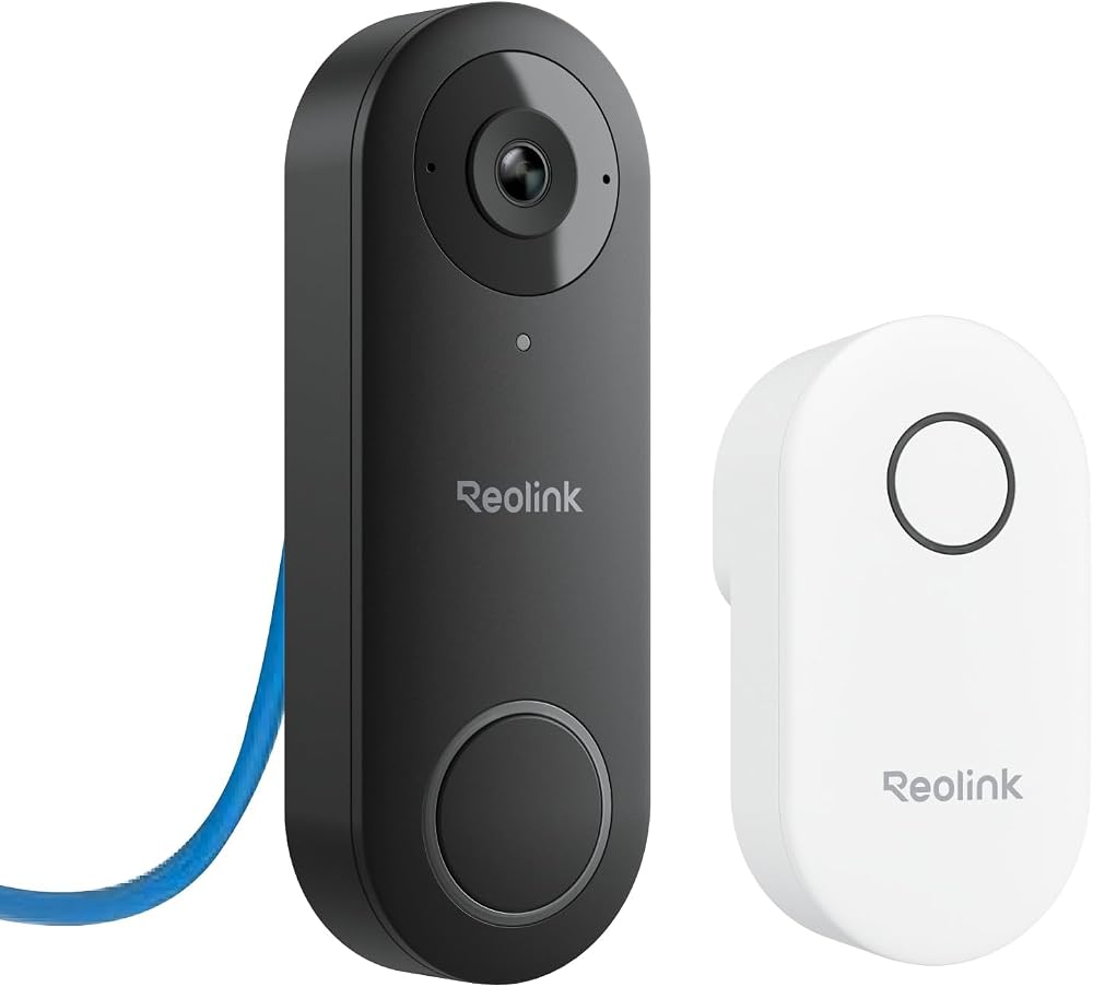 Reolink PoE Doorbell Camera 5MP Super HD Smart Video Doorbell with Chime 180°