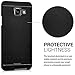 kwmobile Premium hard case for Samsung Galaxy A3 (2016) with reinforced back of brushed aluminium in black