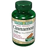 Nature's Bounty Cinnamon plus Chromium -- 2000 mg - 60 Capsules