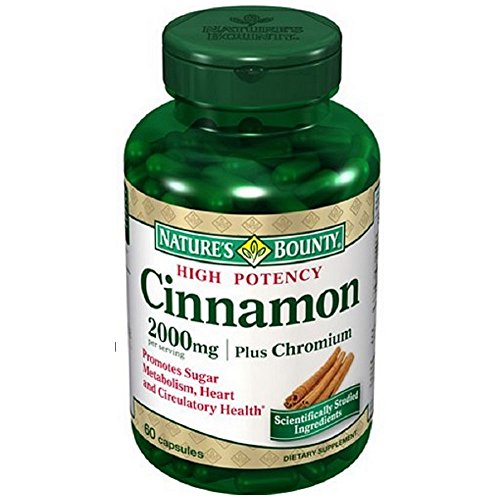 Nature's Bounty Cinnamon plus Chromium -- 2000 mg - 60 Capsules Nature's Bounty Cinnamon plus Chromium -- 2000 mg - 60 Capsules