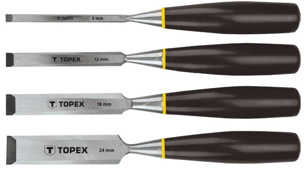 Topex 09 A310 – Pack of 4 Chisel (6, 12, 18, 24 mm)