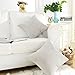 Home Brilliant Striped Velvet Cushion Cover for Chair Supersoft Handmade Decorative Pillowcase, Light Grey, 18