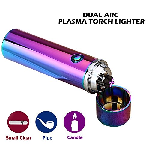 Electric Lighter USB Rechargeable Plasma Arc Lighter Windproof