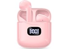 KTGEE Wireless Earbuds Bluetooth 5.3 Headphones, 40Hrs Playback Stereo Ear Buds with LED Display Charging Case IPX7 Waterproo