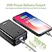 Zendure A8PD 26800mAh USB-C PD External Battery Pack, 5-Port Output 30W Power Delivery Portable Charger, LED Digital Display Power Bank for iPhone X, Switch,Samsung Galaxy S9 and More- Black