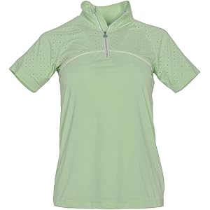 Dapplebay Lady 1/4 Zip Aircut SS Riding Top