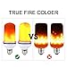 oenbopo LED flame effect FIRE light bulbs, E27 E26 Simulated emulation - LED lamp with flickering effect Fire Nature in Antique atmosphere lantern for holiday Hotel / bar / parties / home decoration
