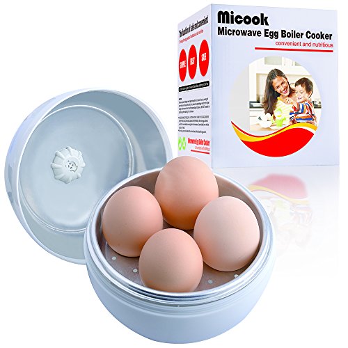 Buy Only 5 Minutes for Hard or Soft Boiled Eggs, MICOOK Microwave Egg