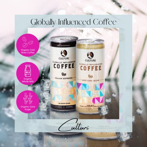 Culturi Organic Canned Coffee All Natural NonGMO Cold Brew Coffee
