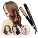 ROZIA 2 in 1 Flat Hair Straightener Ceramic 3D Floating working plate-Worldwide voltage - black