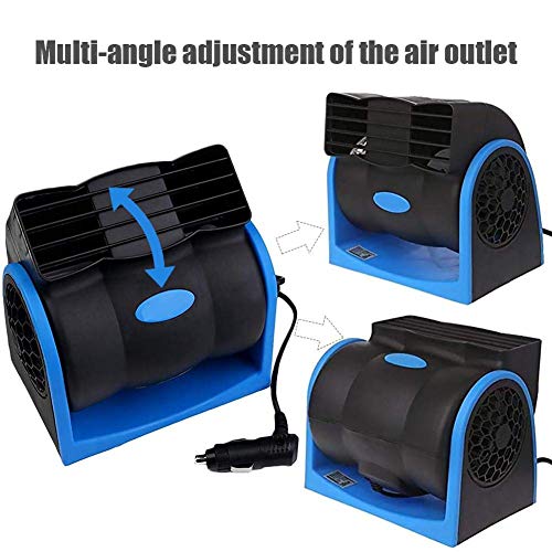 HITOPTY 12v Electric Car Dash Fan with Cigarette Lighter Plug for Auto
