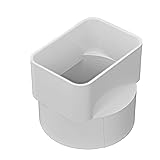 NDS 9P06 PVC Downspout Adapter, Connects 3X4-Inch