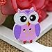 Polytree 50pcs Multicolored Cartoon Animal 2 Holes Wood Sewing Buttons (Owl)