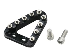 JXPANG Motorcycle Brake Pedal Lever Tip Plate Compatible with Gas Gas GASGAS EX EC MC 125 150 200 250 300 250F 350F 450F F 2021-2023 EC300 (Black)