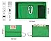 Rough Enough Green Canvas Boys Keychain Card Wallet for Kids Teen Coin Purse Pouch with Zipper Pocket Organizer and Carabiner Clip for Travel School Sport Outdoor Unique Christmas Thanksgiving Gifts