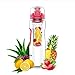 Danum 23 oz. Sport Fruit Infuser Water Bottle Top or Bottom Infusion, Leak-Proof, Flip-Top, Dual Hand Grips, Made of BPA-Free Eastman Tritan with Multiple Color Options & Free Recipe Ebook