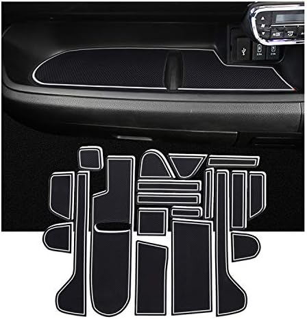 Shaohao ホンダ N Box Jf3 Jf4 車種専用設計 ドアポケットマット インテリアラバーマット ノンスリップマット フロアマット 保護ゴムマット 内装パーツ 耐久性 防水 汚れ防止 車の滑り止め アクセサリー 保護カバー 白