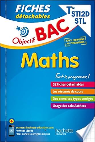 Objectif Bac Fiches Detachables Maths Terminales Sti2d Stl Amazon Fr Blanc Bernard Blanc Denise Livres