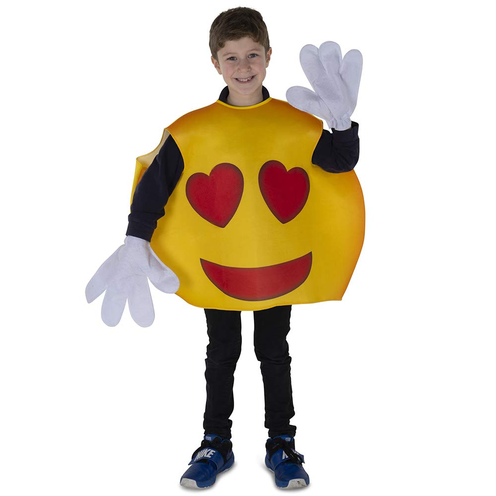 Dress Up America Smiling Heart Emoticon Costume For Kids- Smiling Faces Costume For Kids